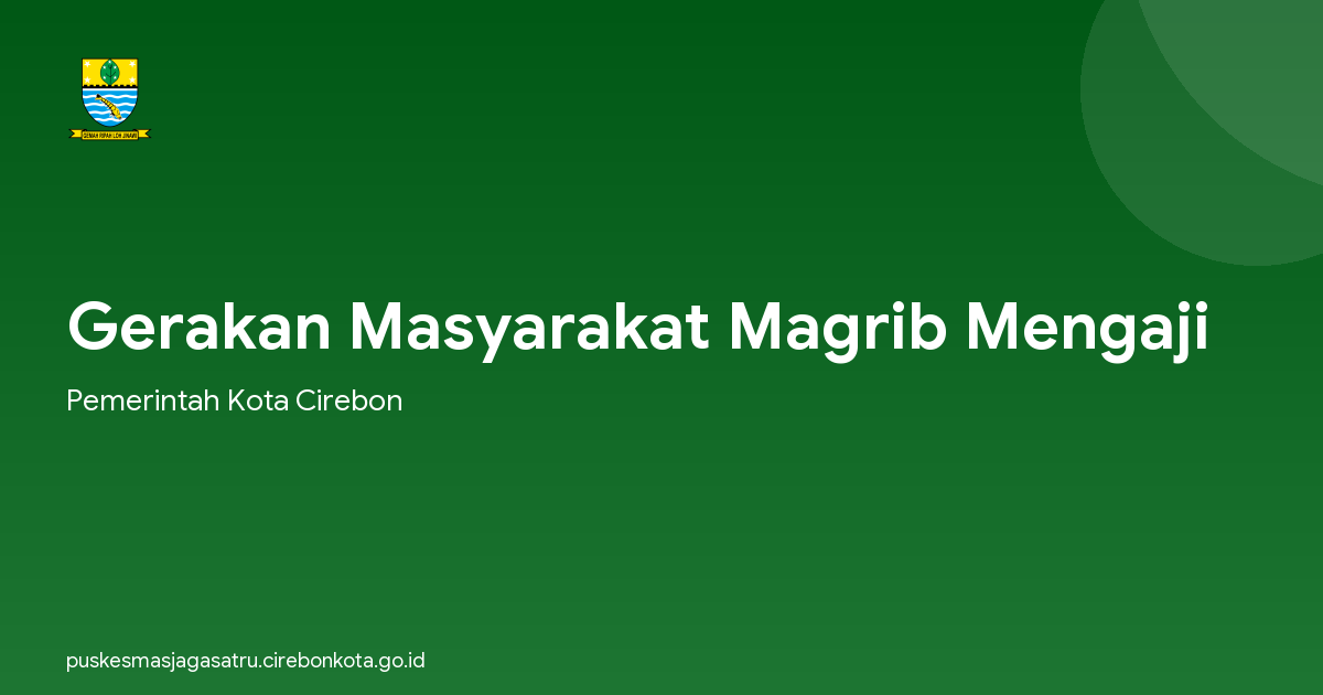Gerakan Masyarakat Magrib Mengaji