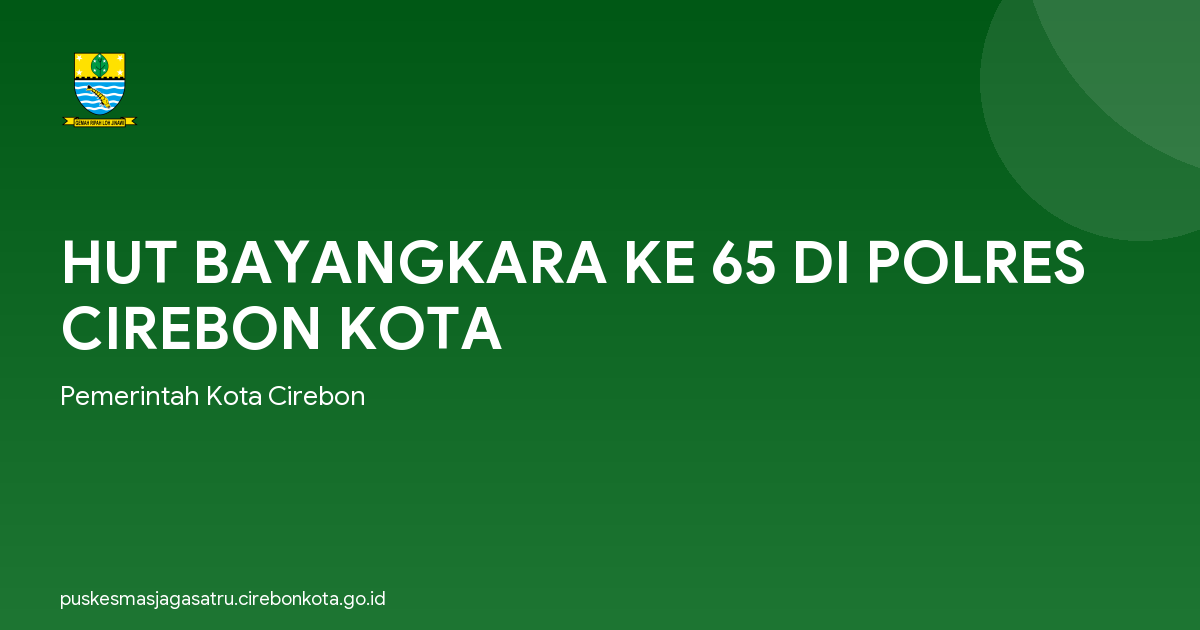 HUT BAYANGKARA KE 65 DI POLRES CIREBON KOTA