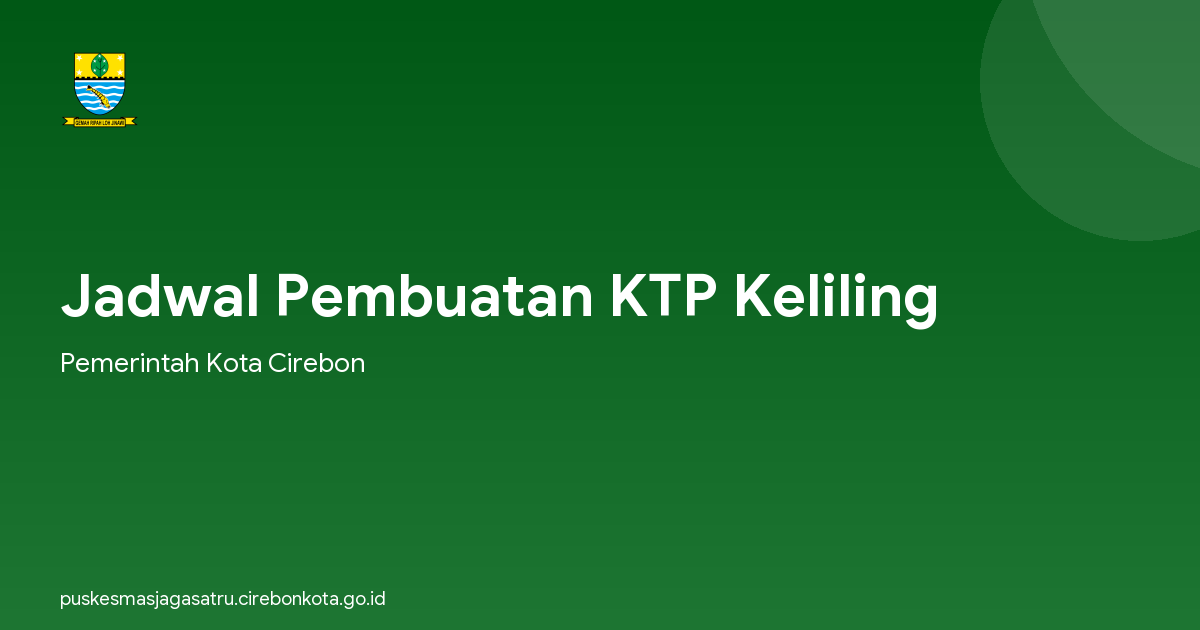 Jadwal Pembuatan KTP Keliling