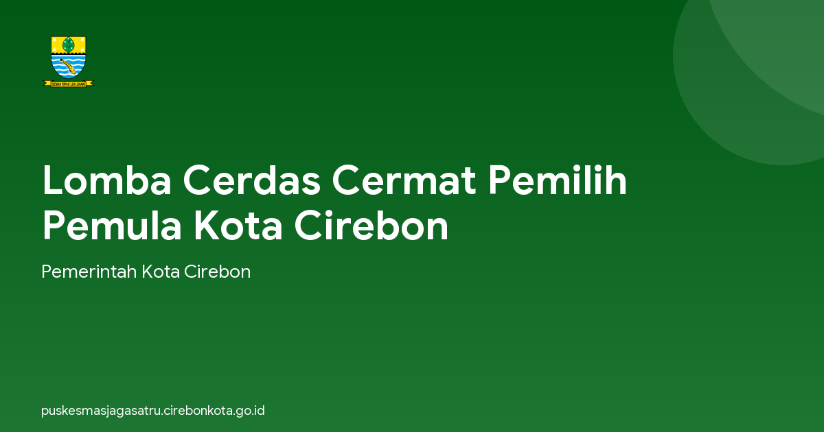 Lomba Cerdas Cermat Pemilih Pemula Kota Cirebon
