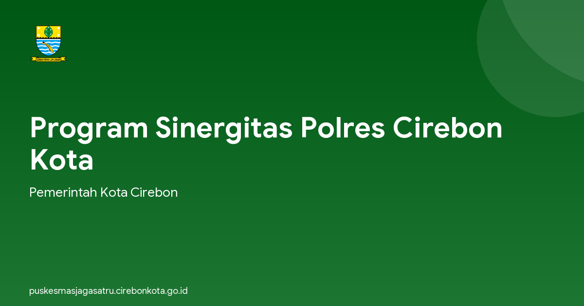 Program Sinergitas Polres Cirebon Kota