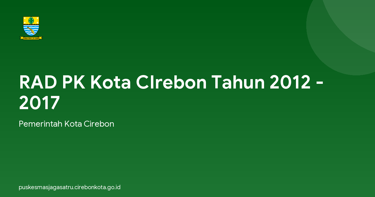 RAD PK Kota CIrebon Tahun 2012 - 2017