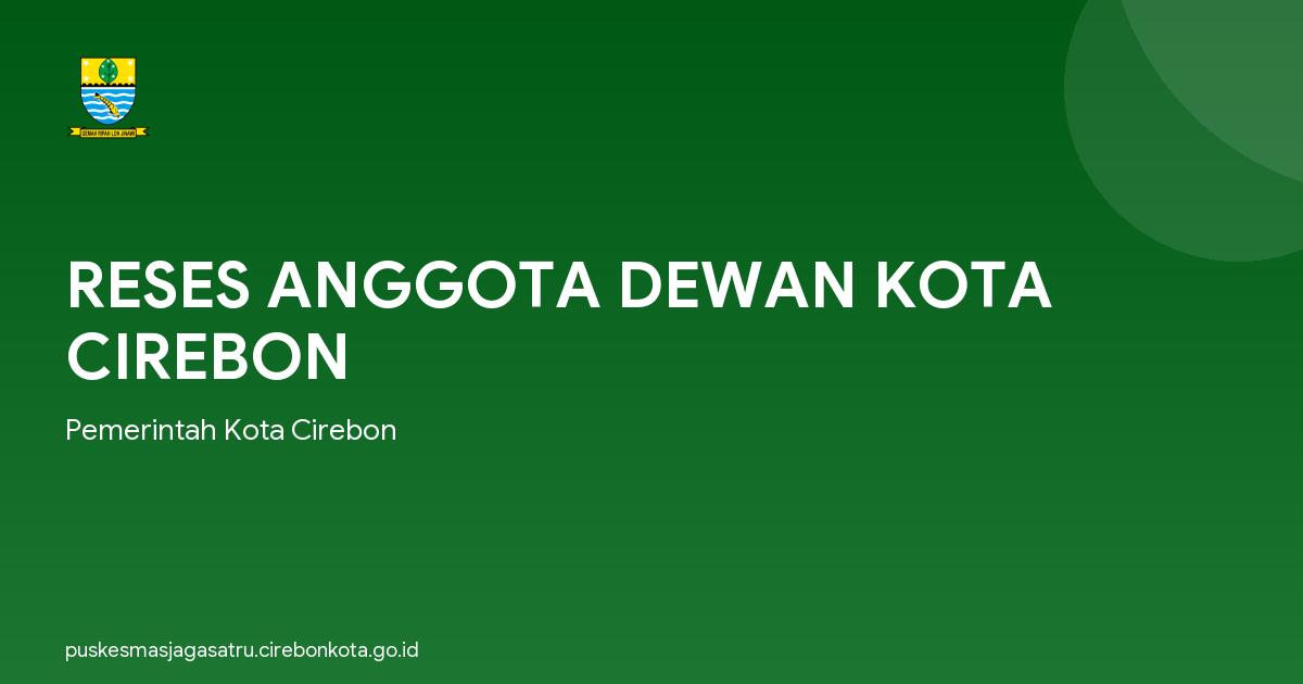 RESES ANGGOTA DEWAN KOTA CIREBON
