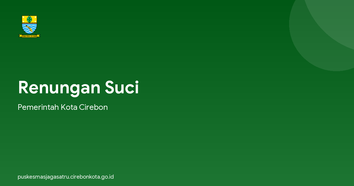 Renungan Suci