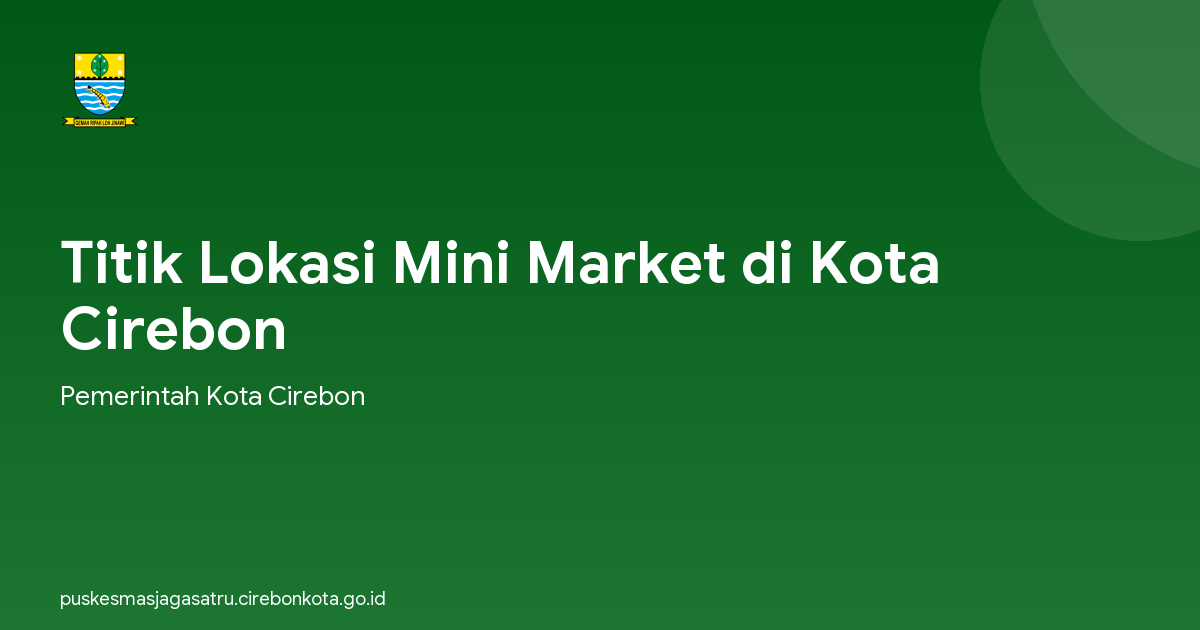 Titik Lokasi Mini Market di Kota Cirebon