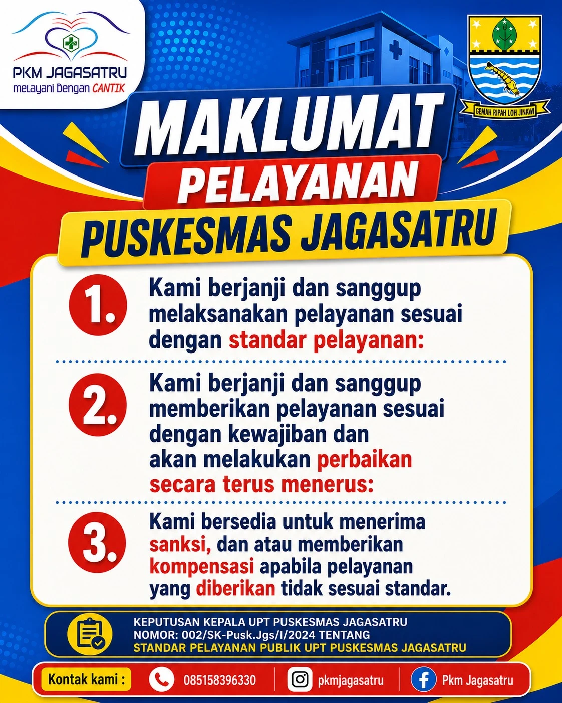 Maklumat Pelayanan Puskesmas Jagasatru