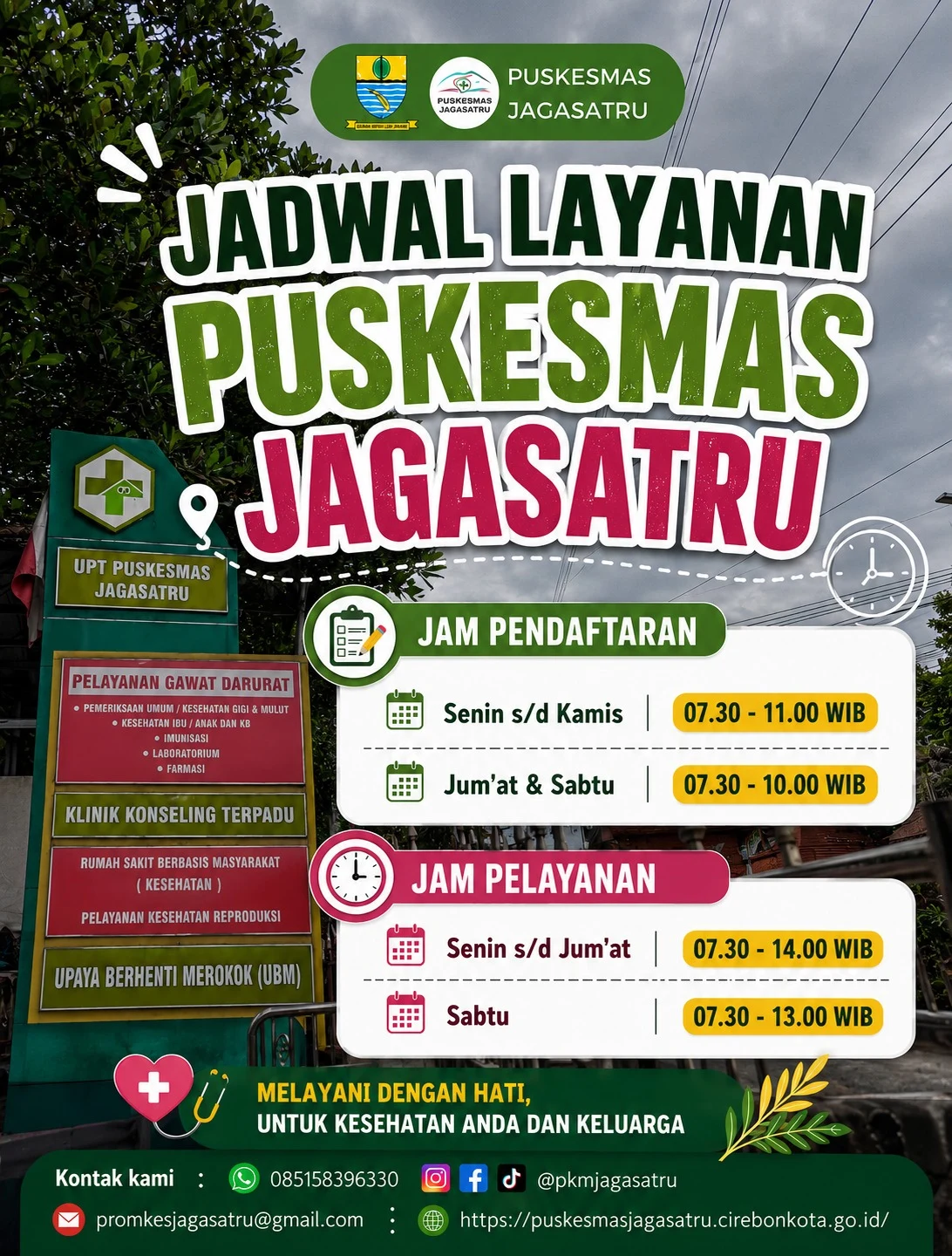 Jadwal Pelayanan Puskesmas Jagasatru